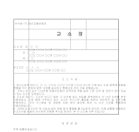 고소장 (일반교통방해죄) 고소장 (일반교통방해죄)
